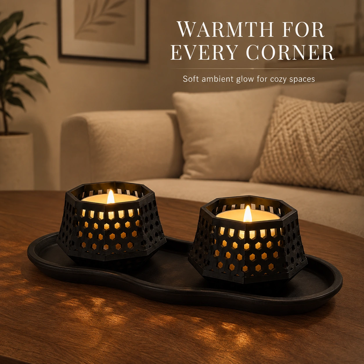 Glow Gather Set creating warm ambient light