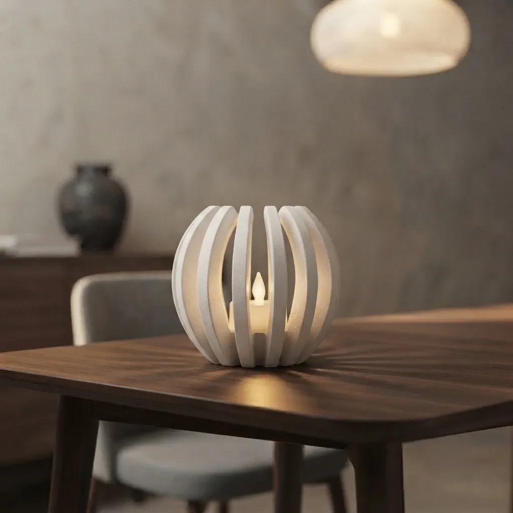 Pink Bnana Shadowplay Glow LED tealight holder