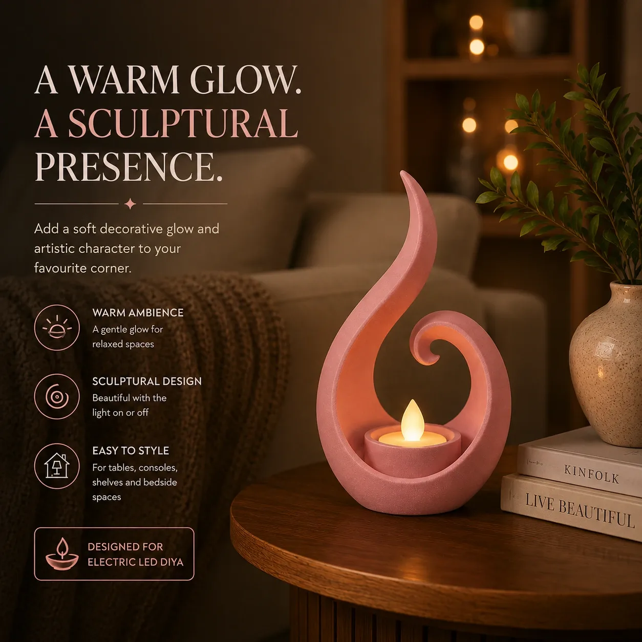 Pink Bnana Ripple Glow Holder gallery view 2