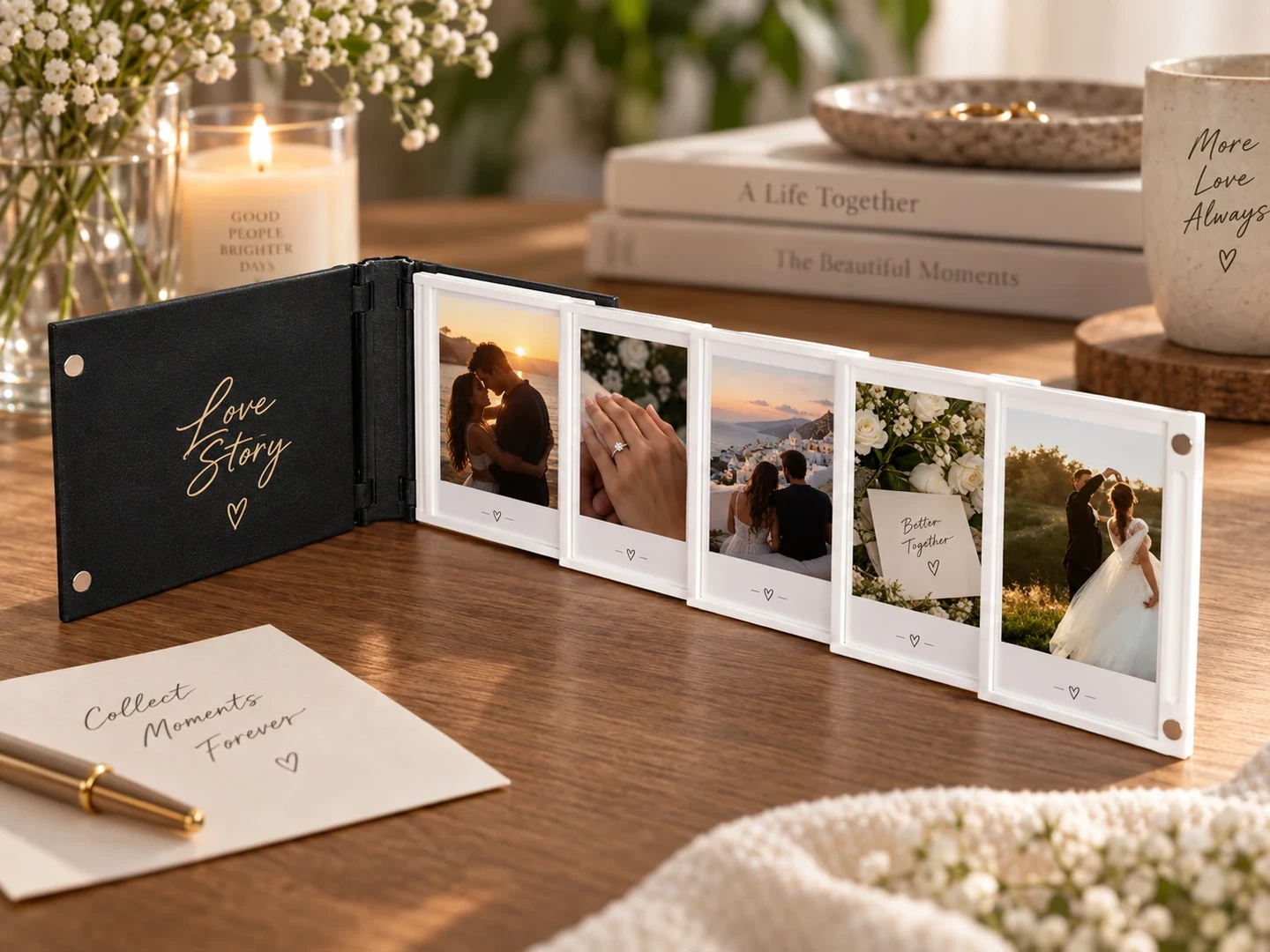Pink Bnana Memory Flipbook love story photo display