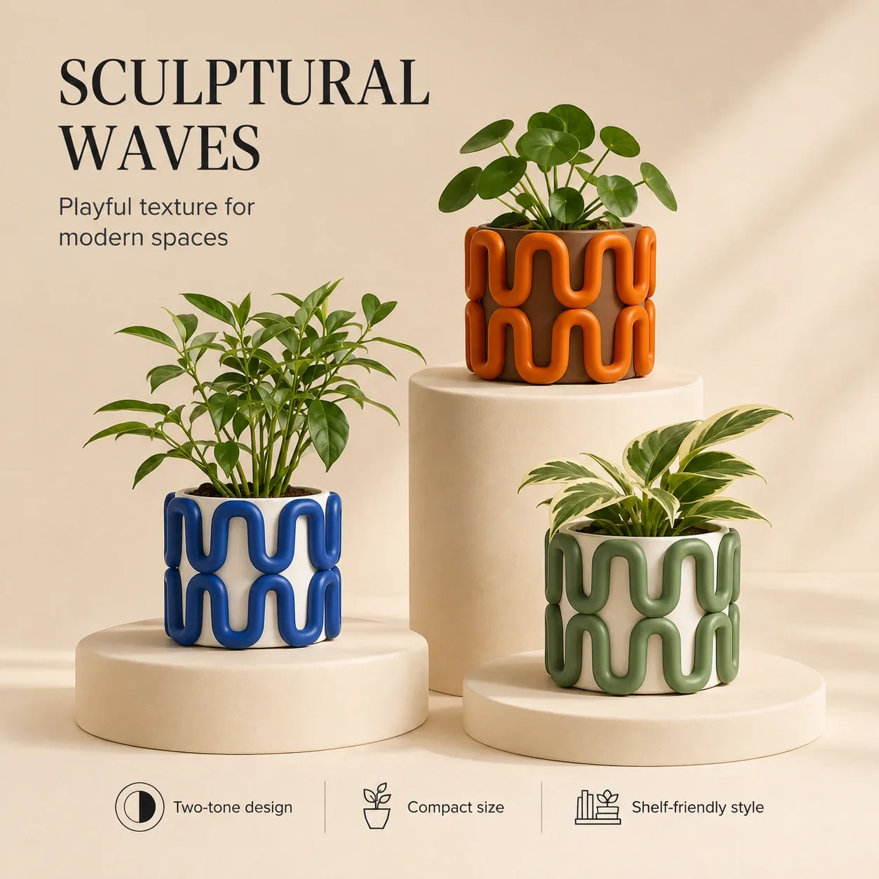 Pink Bnana Ripple Root Planter gallery view 12