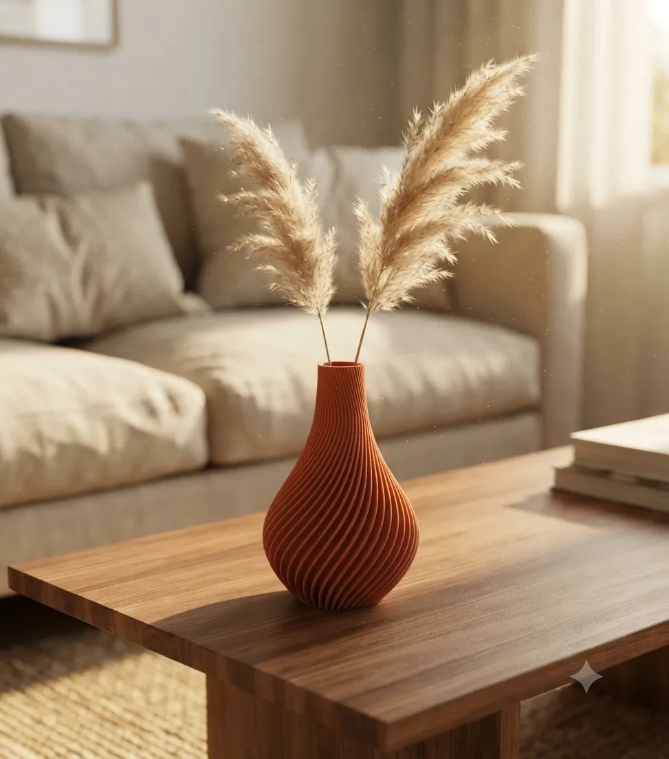 Pink Bnana Tide Twist Vase gallery view 6