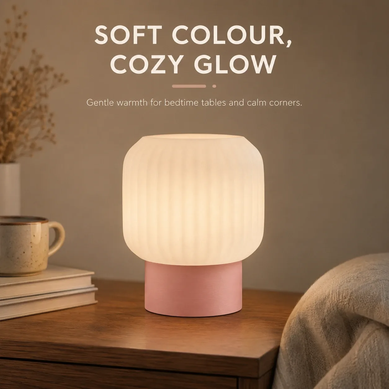 Pink Bnana Lumi Rib Lamp gallery view 7