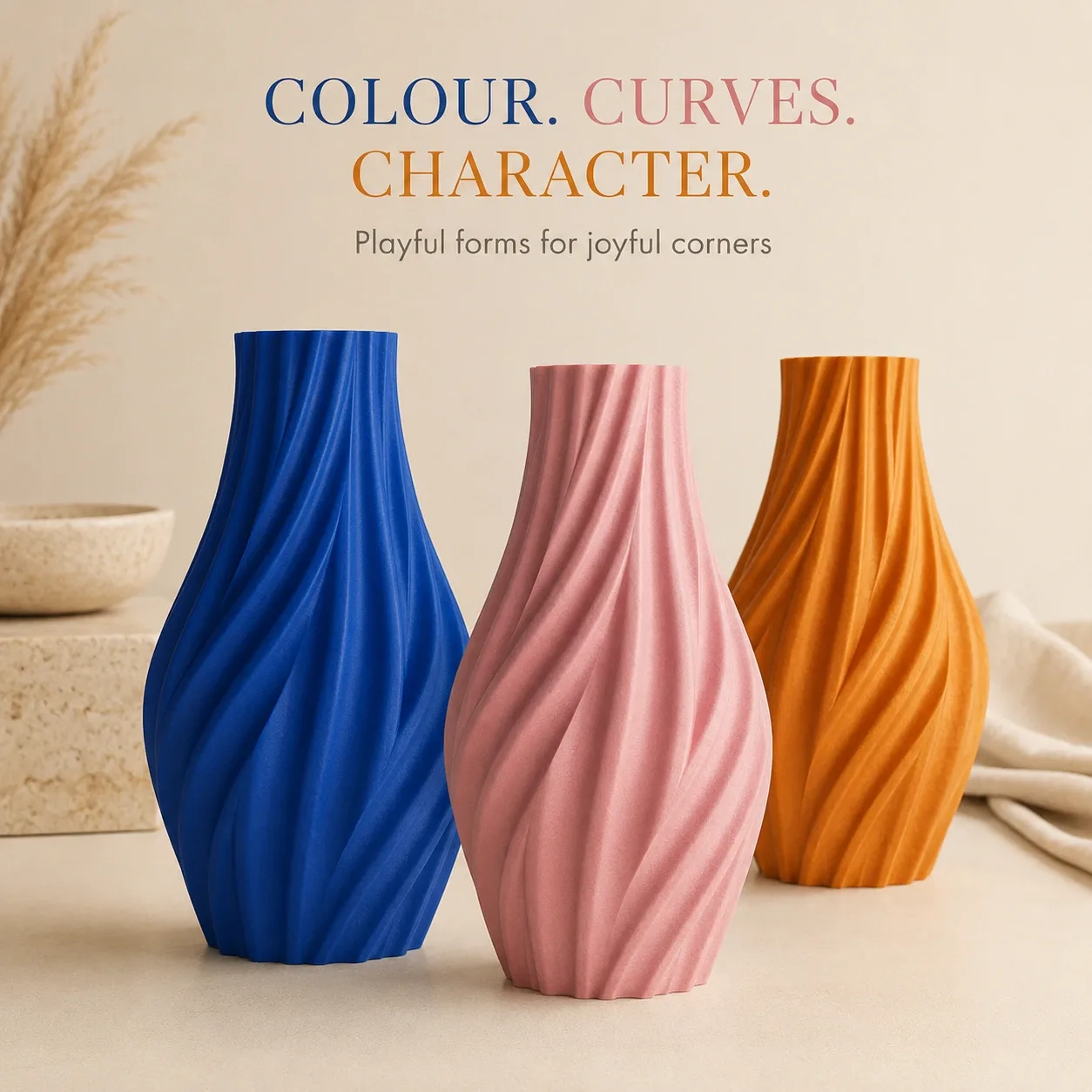Pink Bnana Flowline Vase gallery view 10