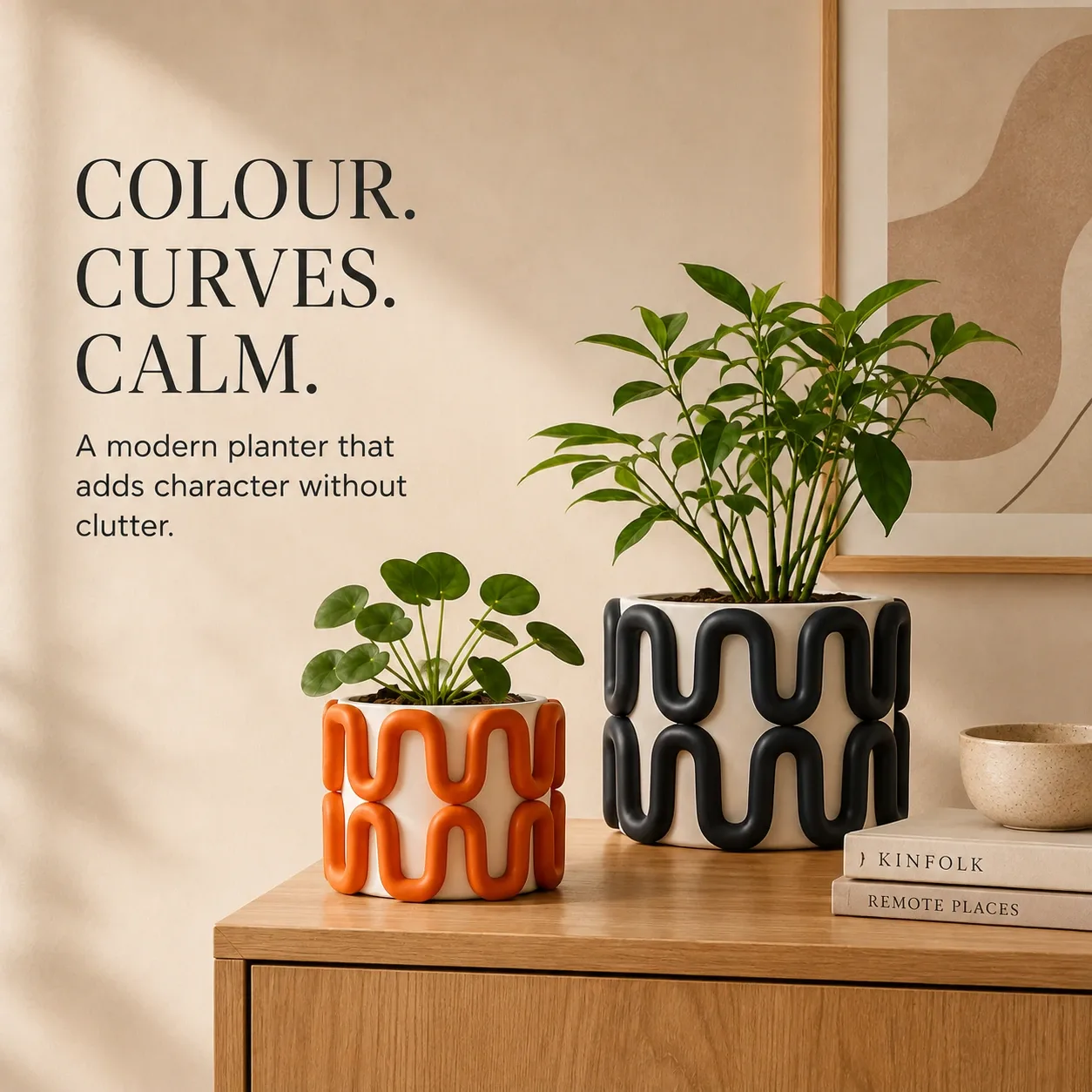 Pink Bnana Ripple Root Planter gallery view 13