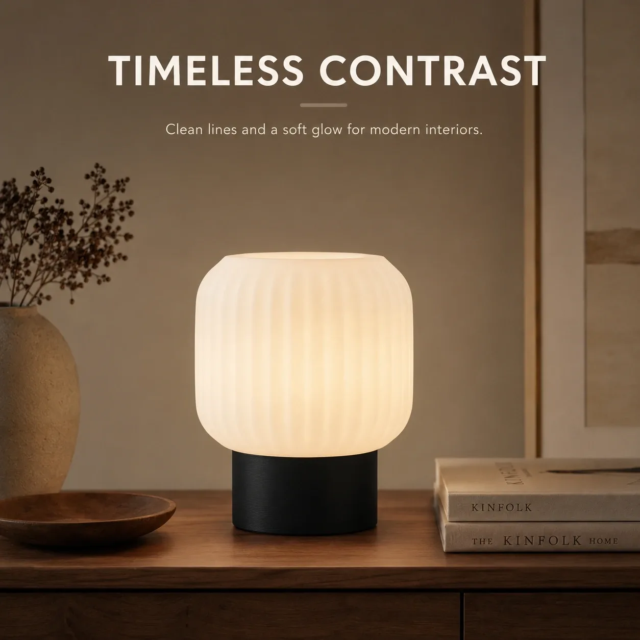 Pink Bnana Lumi Rib Lamp gallery view 4