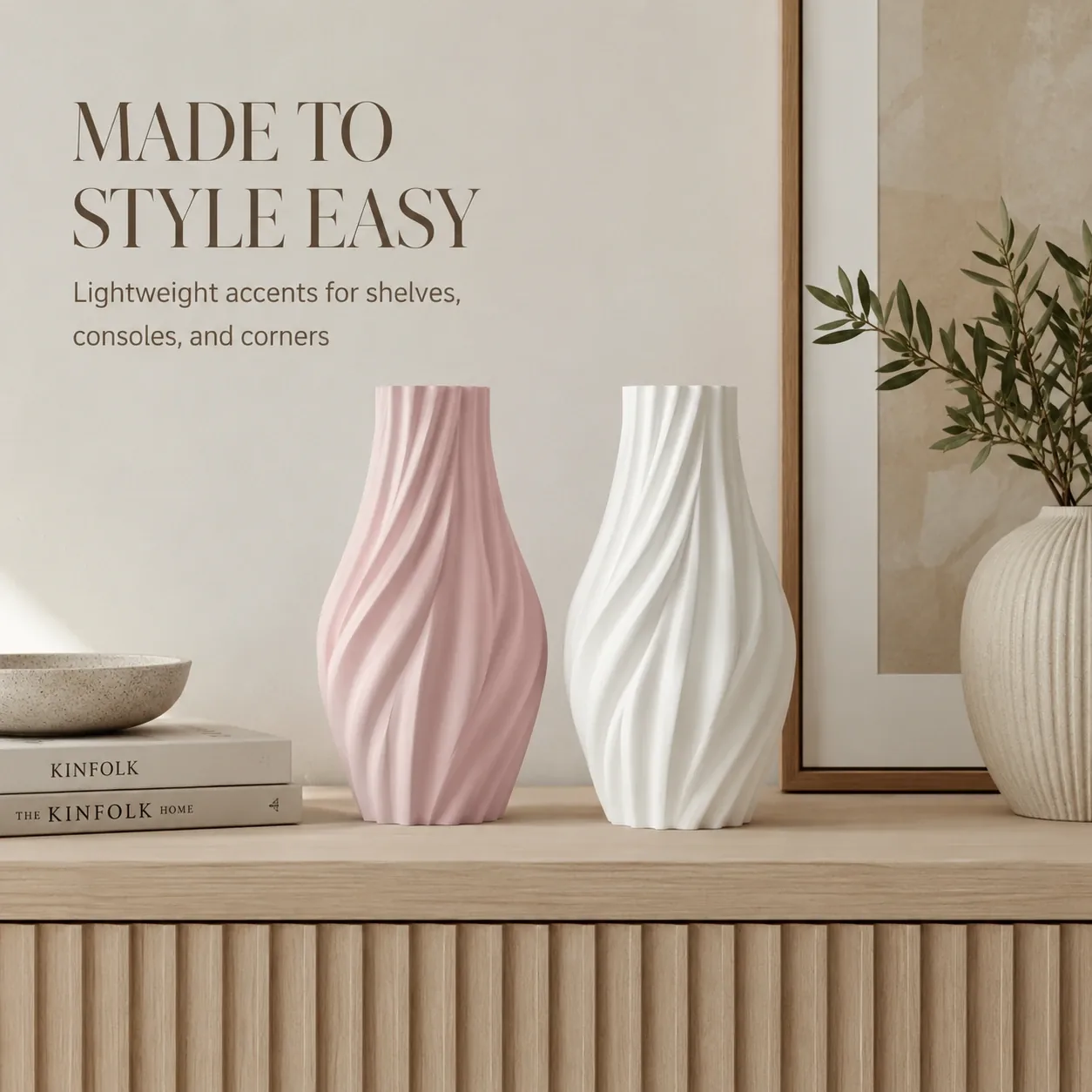 Pink Bnana Flowline Vase gallery view 6