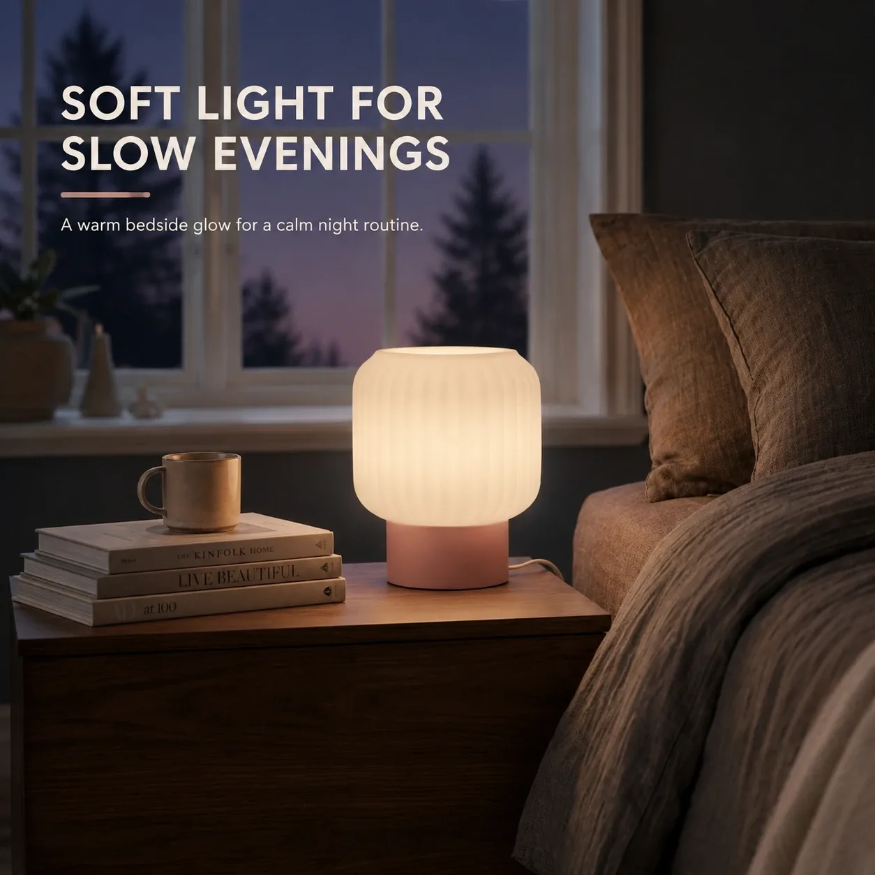 Pink Bnana Lumi Rib Lamp gallery view 2