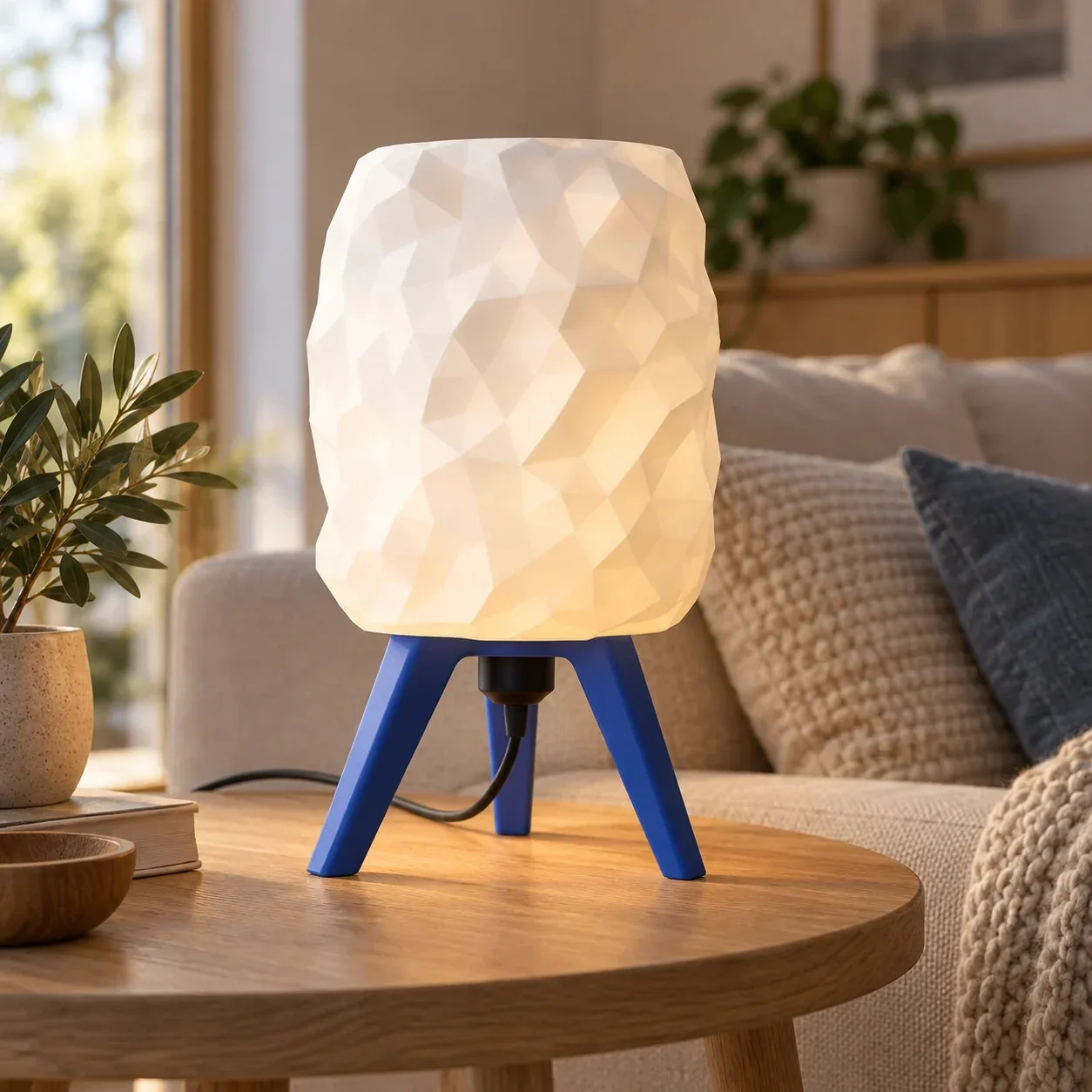 Pink Bnana Hexa Tripod lamp with tripod stand