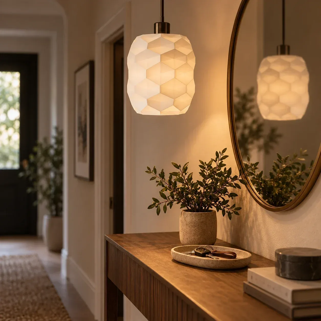 Hexa Tripod hanging lamp detail