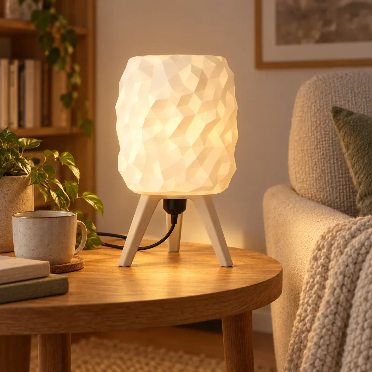 Hexa Tripod lamp close detail
