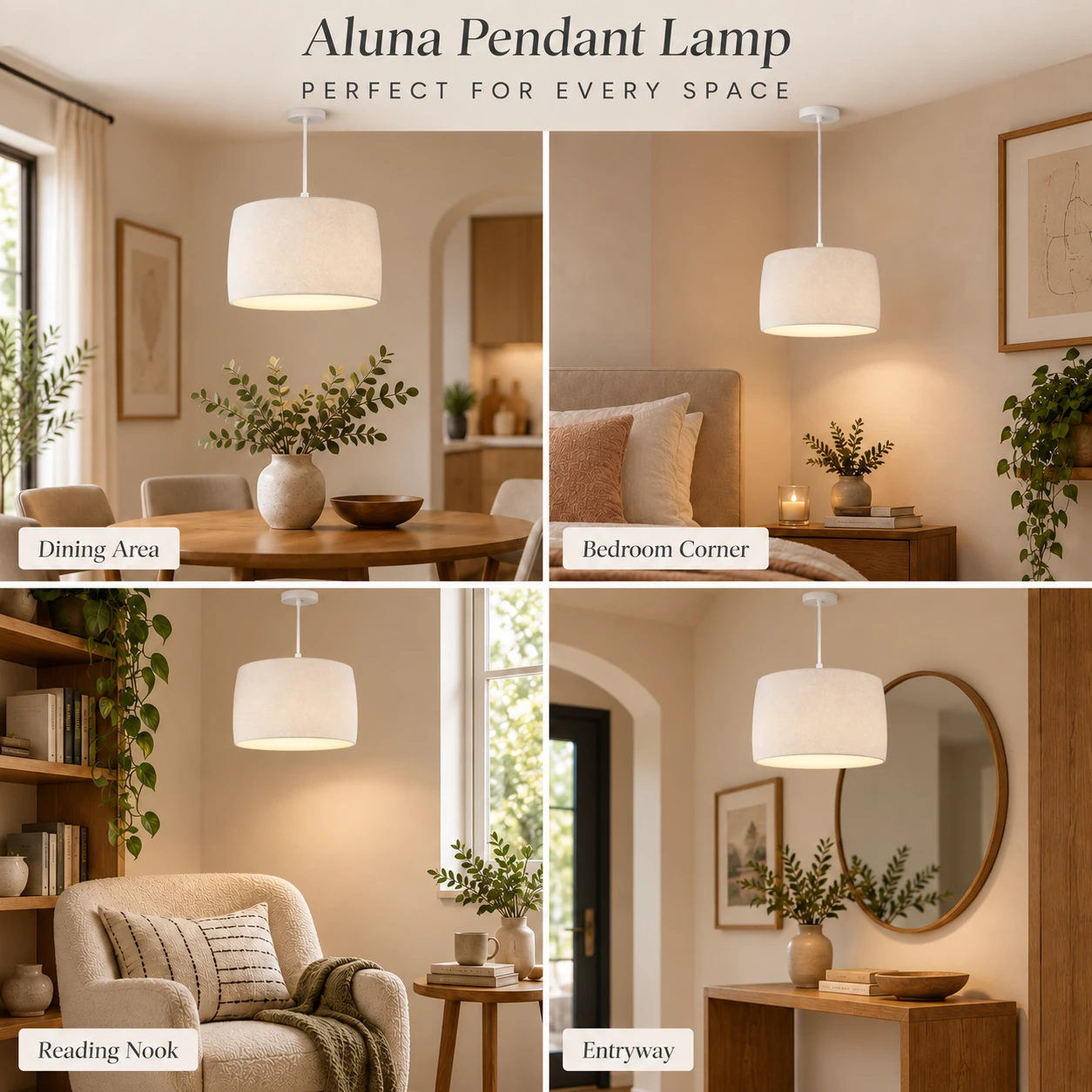 Pink Bnana Alune Pendant Lamp in white — home styling ideas