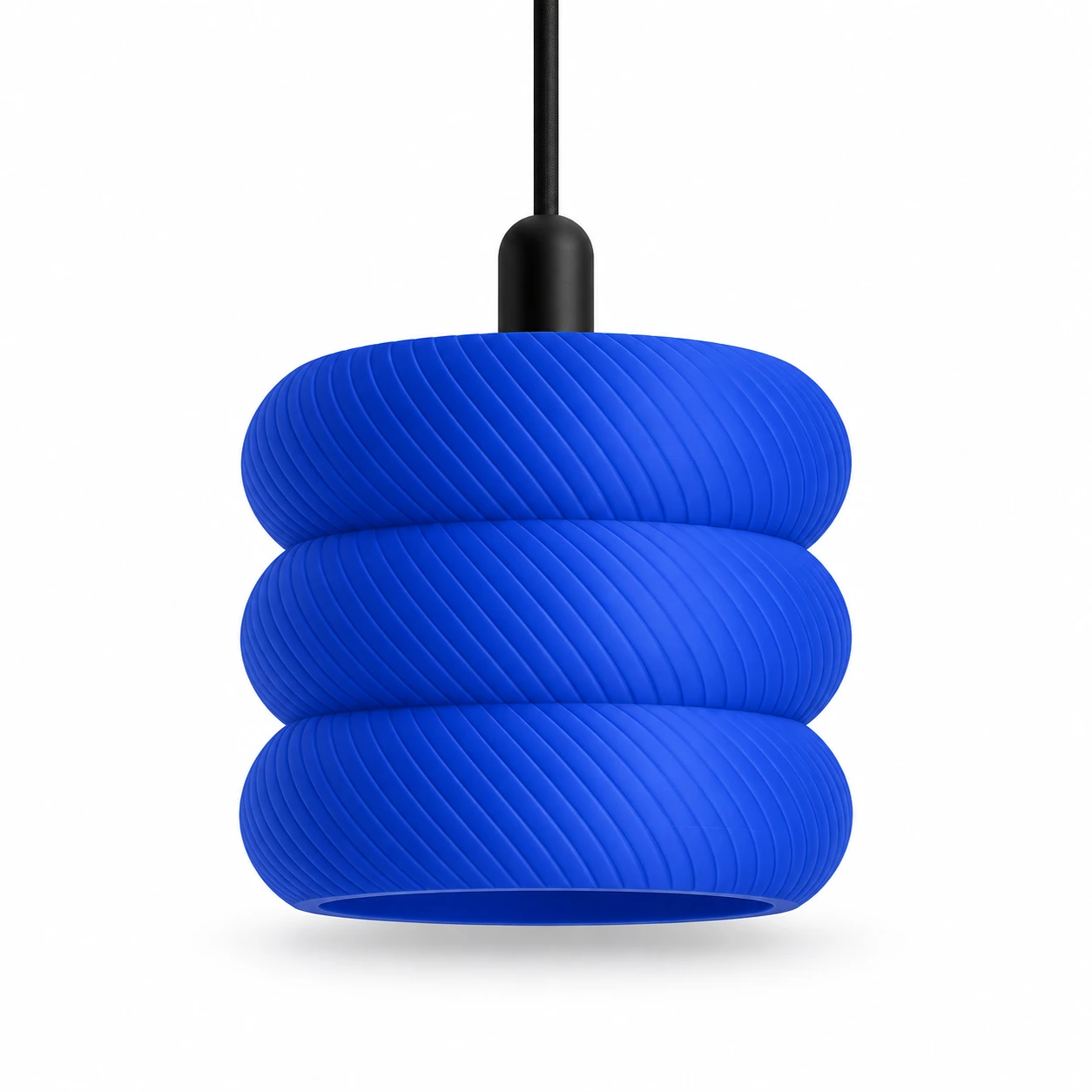 Pink Bnana Aurelo Pendant Lamp in royal blue — product view