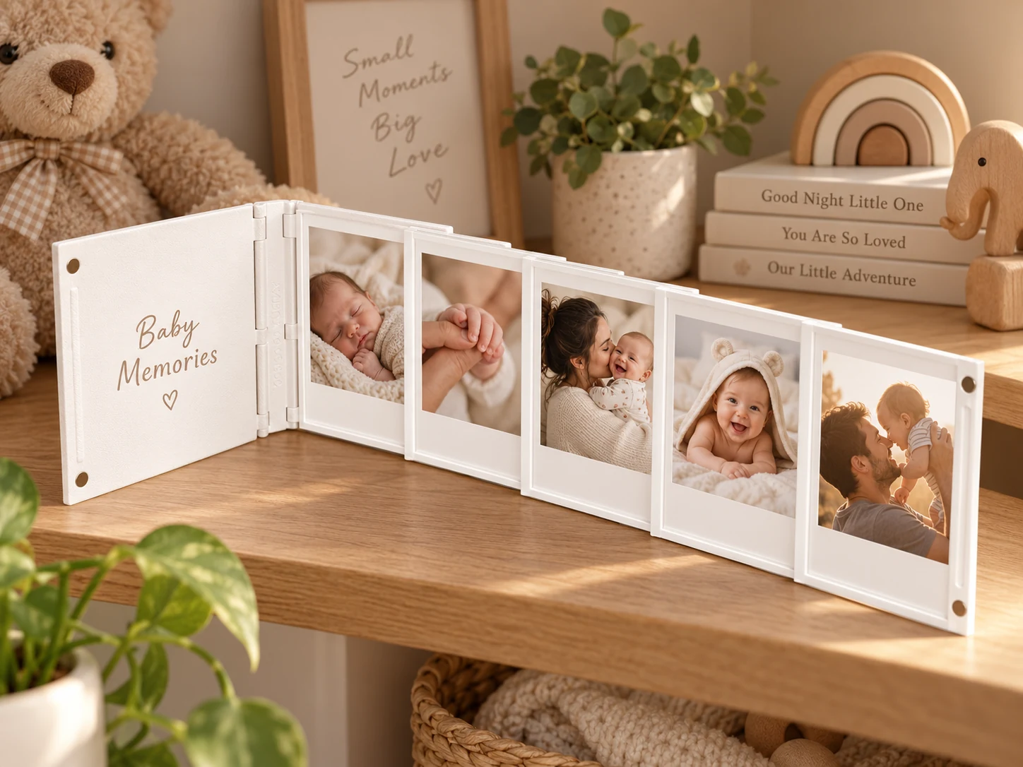 Pink Bnana Memory Flipbook baby memories photo display