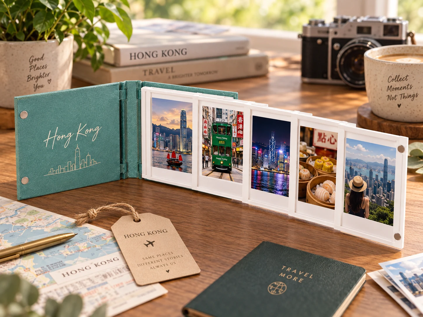Pink Bnana Memory Flipbook travel memories photo display