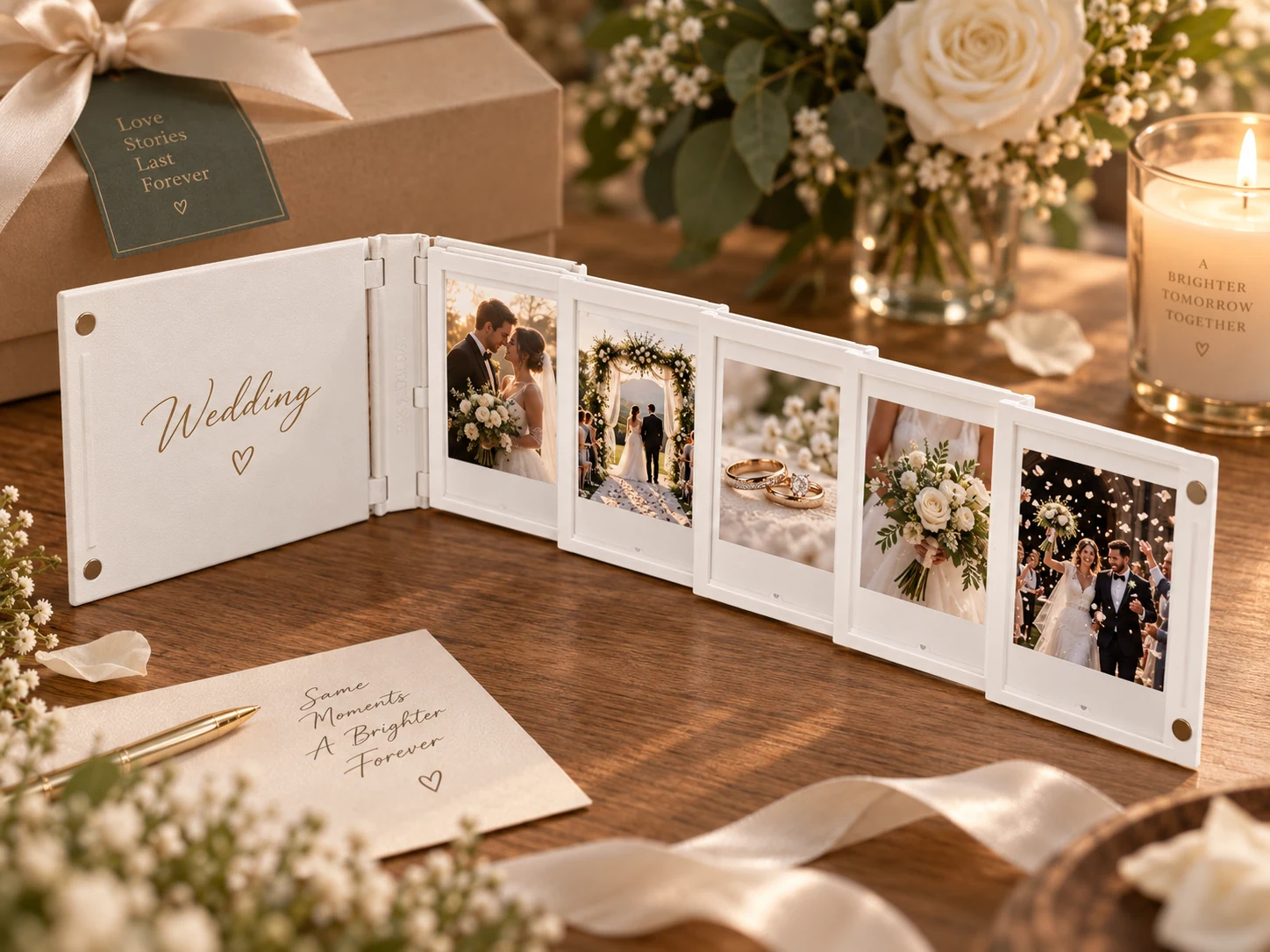 Pink Bnana Memory Flipbook wedding memories photo display