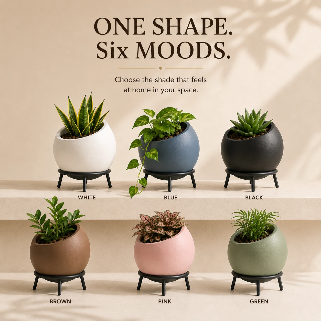 A bright planter for a green corner