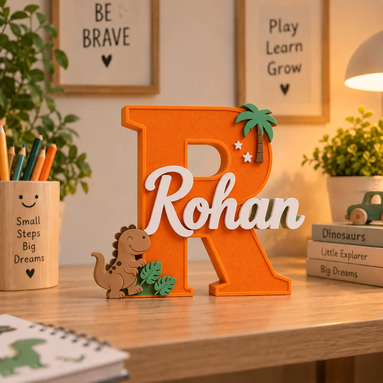 ThemeTale Personalized Name Sign Dino World theme