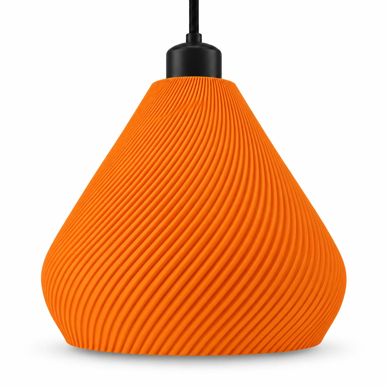 Pink Bnana Twirl Glow Pendant in orange — product view