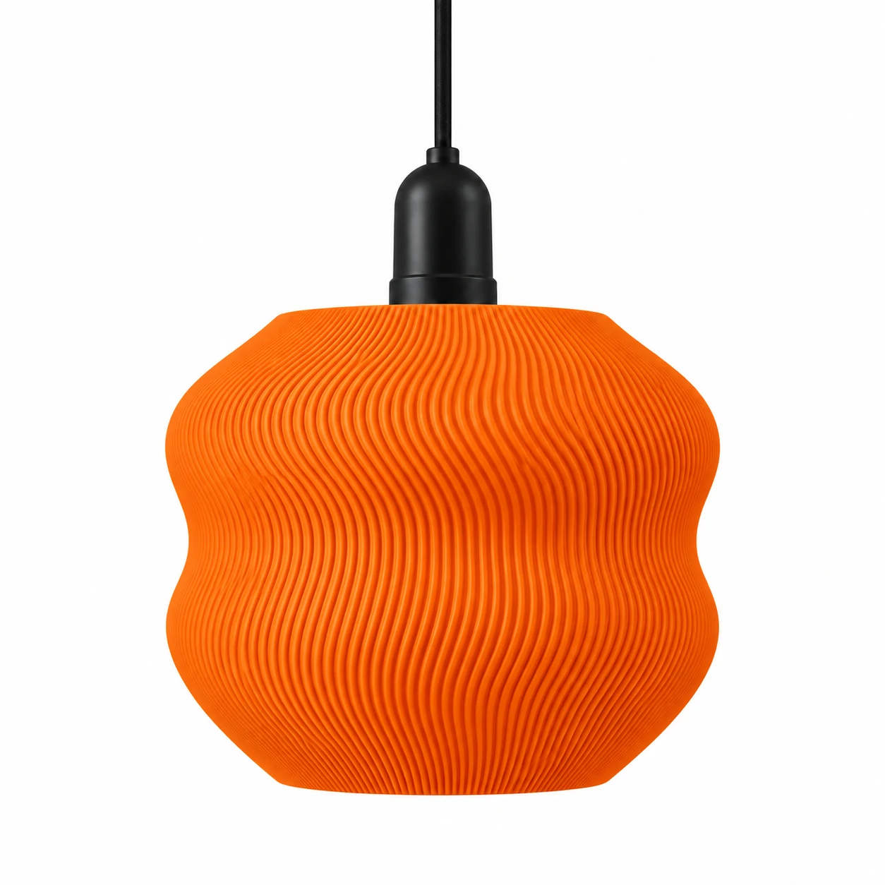 Pink Bnana Wavorra Pendant Lamp in orange — product view