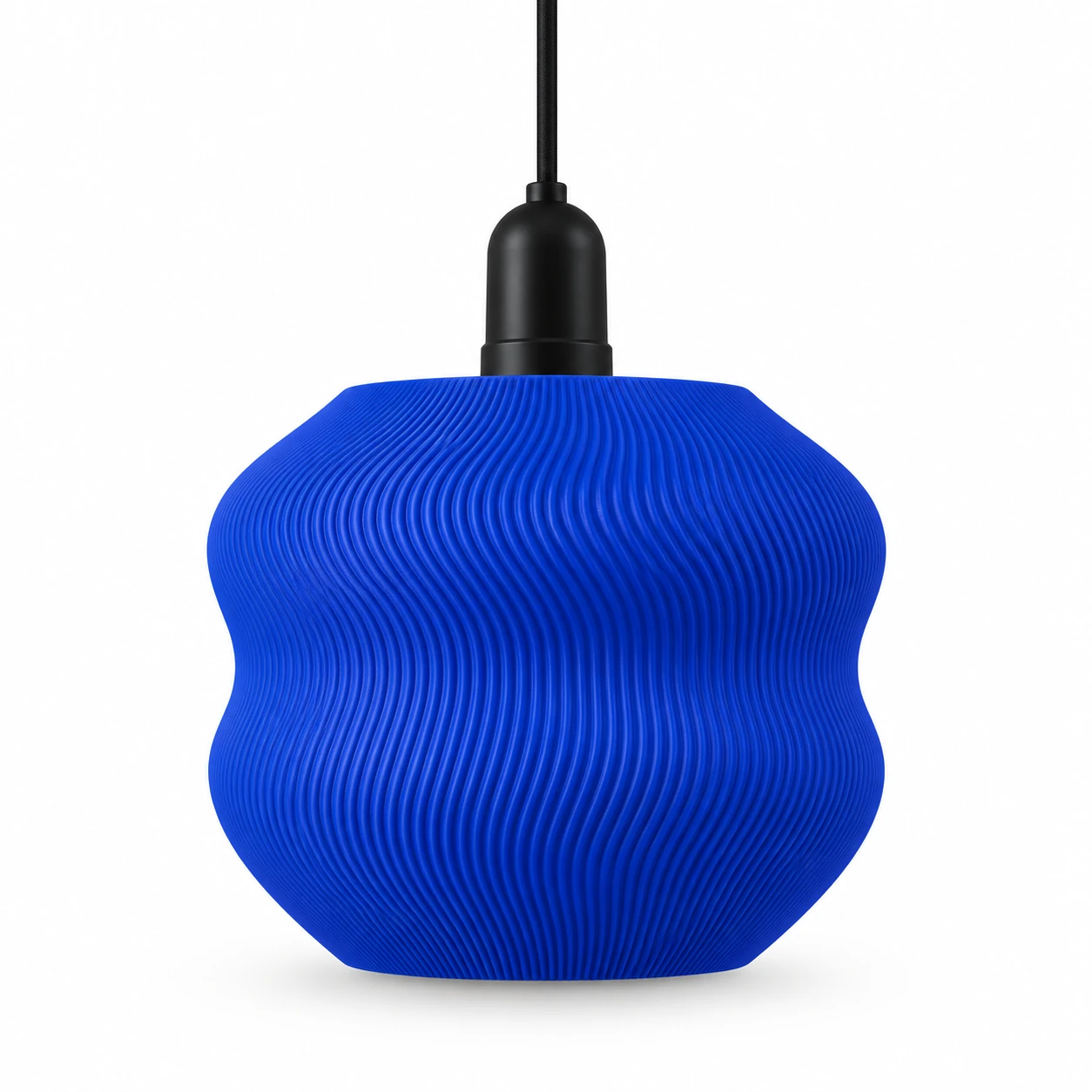 Pink Bnana Wavorra Pendant Lamp in royal blue — product view